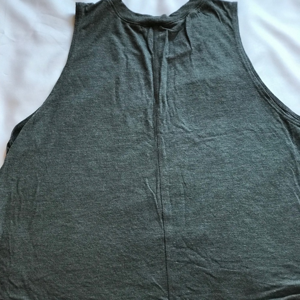 Charocoal T-Shirt. Lightly Cropped